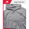 New Balance Boys 2 Piece Tech Fleece Hoodie & Jogger Sweatpants 2T-16(Slate Grey)