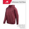 New Balance Boys 2 Piece Tech Fleece Hoodie & Jogger Sweatpants 2T-16(Washed Burgundy)