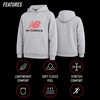 New Balance Boys Lightweight Double Fleece Lined Pullover Hoodie, 8-20(Athlectic Grey)