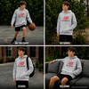 New Balance Boys Lightweight Double Fleece Lined Pullover Hoodie, 8-20(Athlectic Grey)