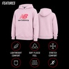 New Balance Boys Lightweight Double Fleece Lined Pullover Hoodie, 8-20(Rose Sugar)