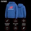 New Balance Boys Lightweight Double Fleece Lined Pullover Hoodie, 8-20(Seastone)