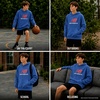 New Balance Boys Lightweight Double Fleece Lined Pullover Hoodie, 8-20(Seastone)