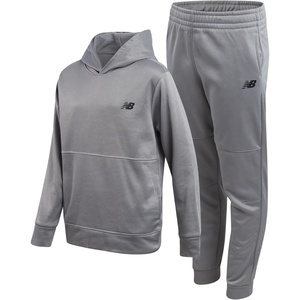 New Balance Boys 2 Piece Tech Fleece Hoodie & Jogger Sweatpants 2T-16(Slate Grey)