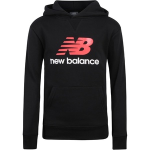 New Balance Boys Lightweight Double Fleece Lined Pullover Hoodie, 8-20(Deep Black)