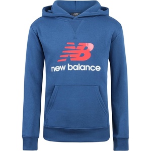 New Balance Boys Lightweight Double Fleece Lined Pullover Hoodie, 8-20(Seastone)