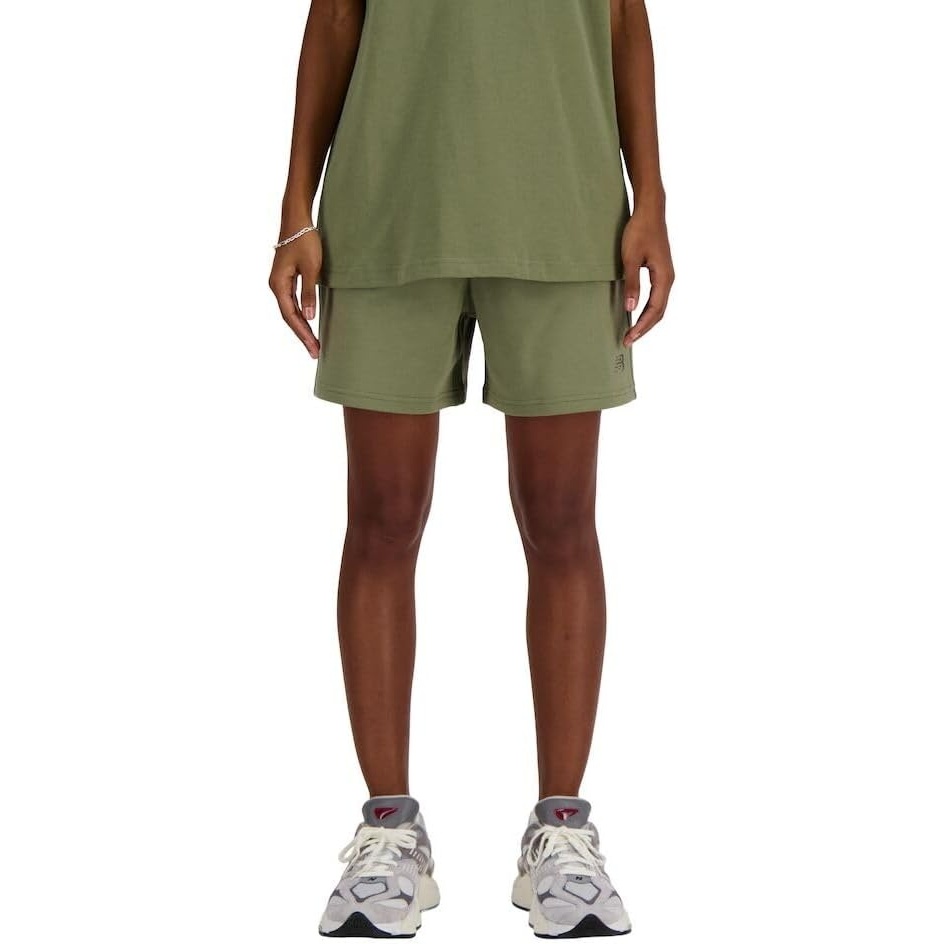 image:imageNew Balance Womens Athletics French Terry ShortDark Olivine
