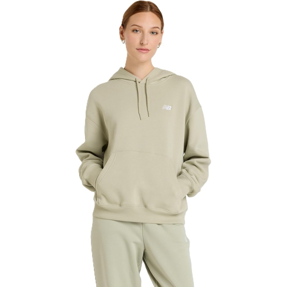 image:imageNew Balance Womens Sport Essentials Fleece HoodieOlivine