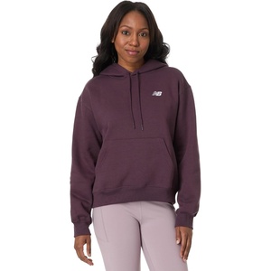 New Balance Women’s Sport Essentials Fleece Hoodie(Plum Brown)
