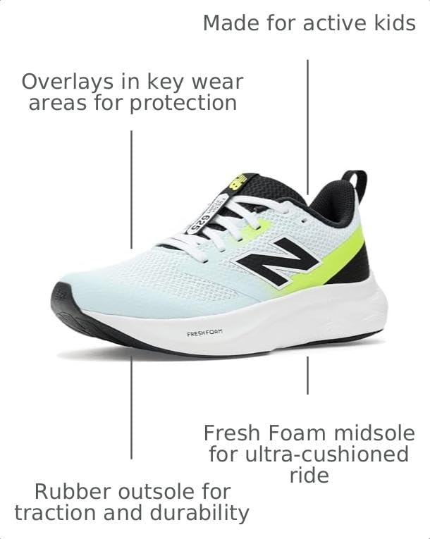 image:imageNew Balance Girls Fresh Foam 625 Big KidGlint BlueAlkaline Green