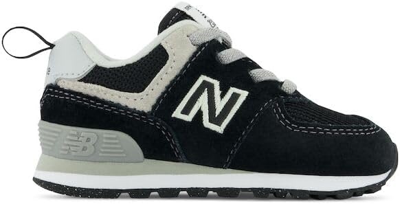 image:imageNew Balance Kids 574 Core Bungee SneakerBlackWhite