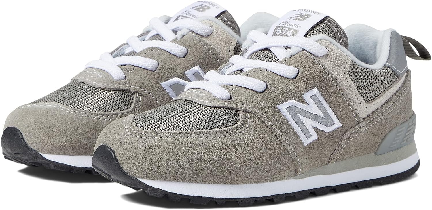 image:imageNew Balance Kids 574 Core Bungee SneakerGreyWhite