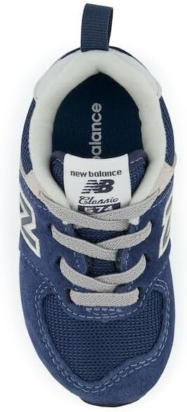 image:imageNew Balance Kids 574 Core Bungee SneakerNavyWhite