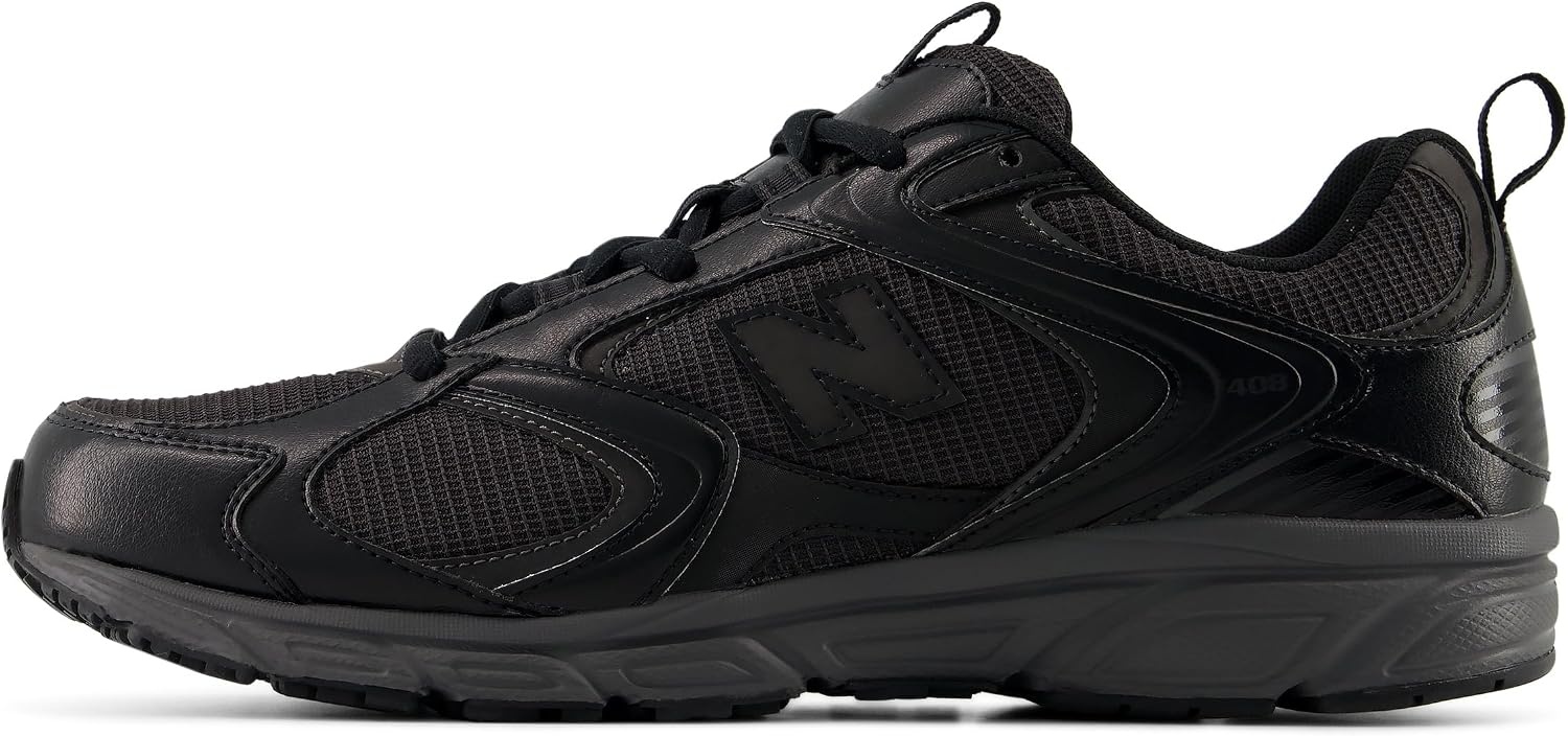 image:imageNew Balance Mens 408 V1 SneakersBlackBlack Cement