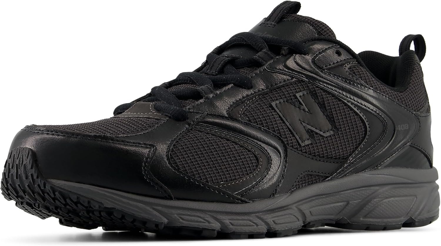 image:imageNew Balance Mens 408 V1 SneakersBlackBlack Cement