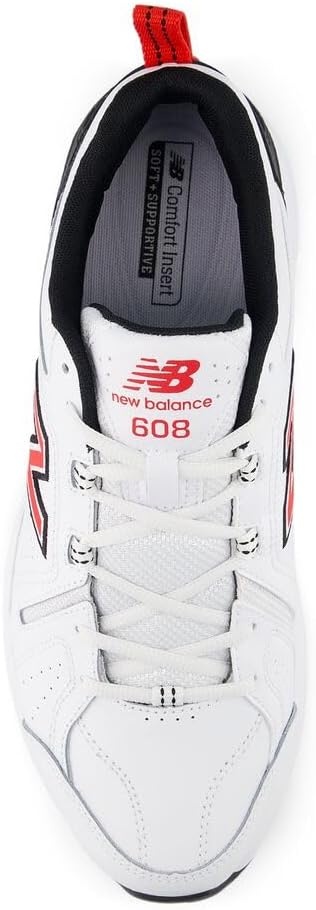 image:imageNew Balance Mens 608 V5Nb WhiteTrue RedBlack