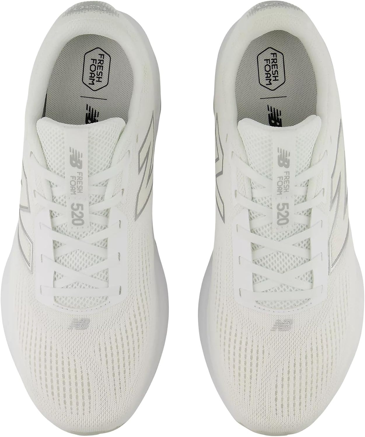 image:imageNew Balance Mens Fresh Foam 520 v9 Running ShoeWhiteSilver Metallic