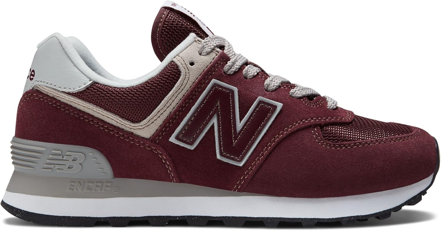 image:imageNew Balance Womens 574 Core SneakerBurgundyNb White