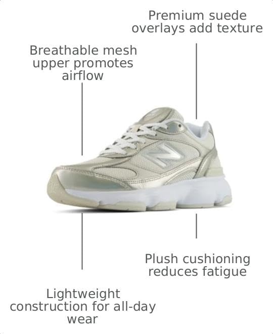 image:imageNew Balance Womens 603LinenLight Gold Metallic