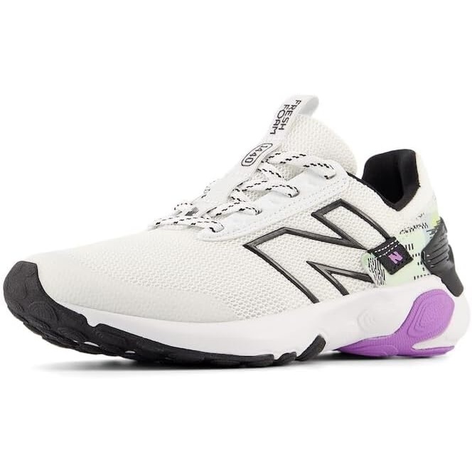 image:imageNew Balance Kids 1440 V1 Laceup Running ShoeWhiteBlackPurple Fade