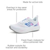 New Balance Girls’ Fresh Foam 625 (Big Kid)(Nb White/Pink Heat)