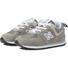 New Balance Kids’ 574 Core Bungee Sneaker(Grey/White)
