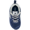 New Balance Kids’ 574 Core Bungee Sneaker(Navy/White)