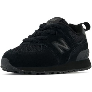 New Balance Kids’ 574 Core Bungee Sneaker(Black/Black)