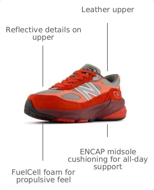 image:imageNew Balance Kids Fresh Foam Arishi V4 Running Shoe Little KidRed AlertFlare