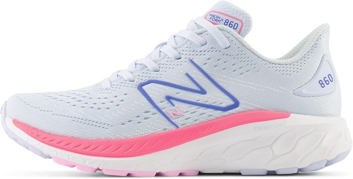 image:imageNew Balance Womens Fresh Foam X 860 V13 Running ShoesMoon DustNeon Pink