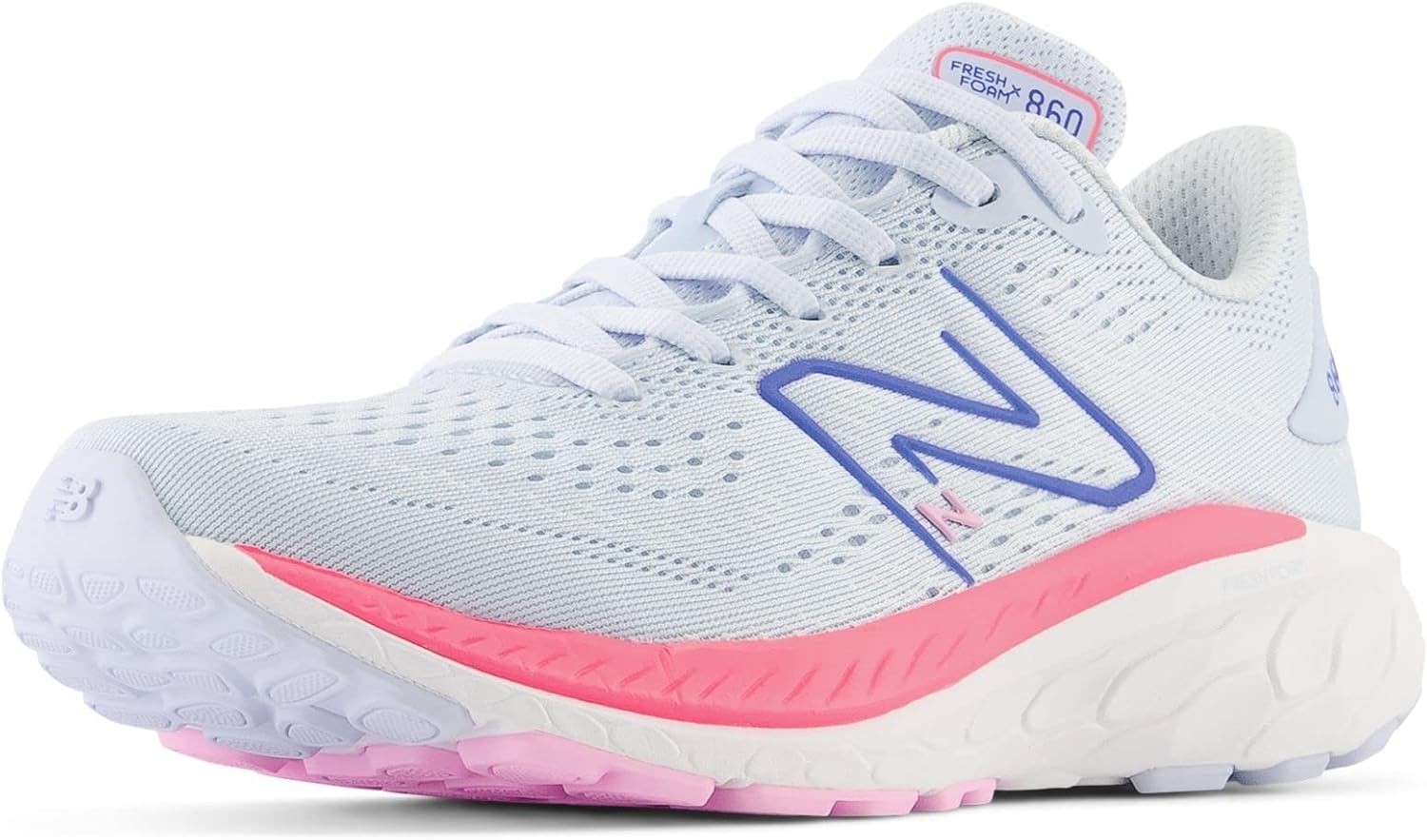 image:imageNew Balance Womens Fresh Foam X 860 V13 Running ShoesMoon DustNeon Pink