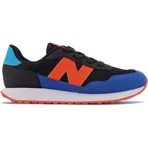 New Balance Kids 237 Running Shoes Black/Blue/Dynamite Size 4.5