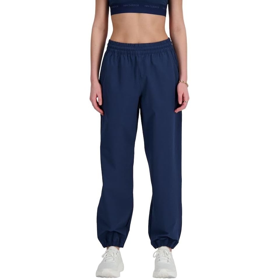 image:imageNew Balance Womens Athletics Stretch Woven JoggerNb Navy