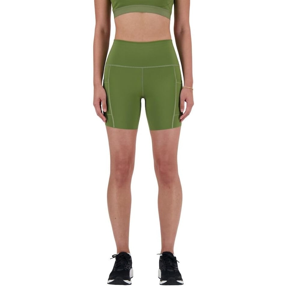 image:imageNew Balance Womens Nb Sleek Pocket High Rise Short 6Dark Olivine