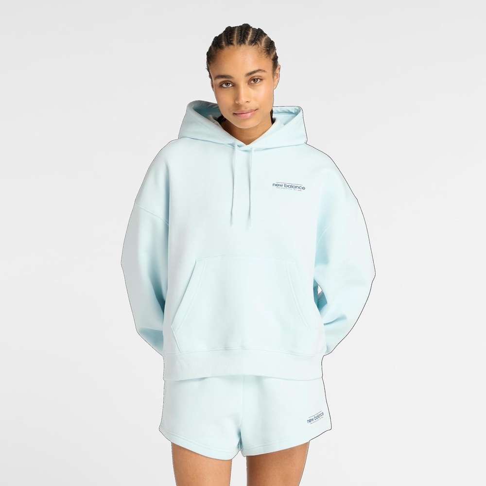 image:imageNew Balance Womens Reimagined Fleece Oversized HoodieFrosted Glass