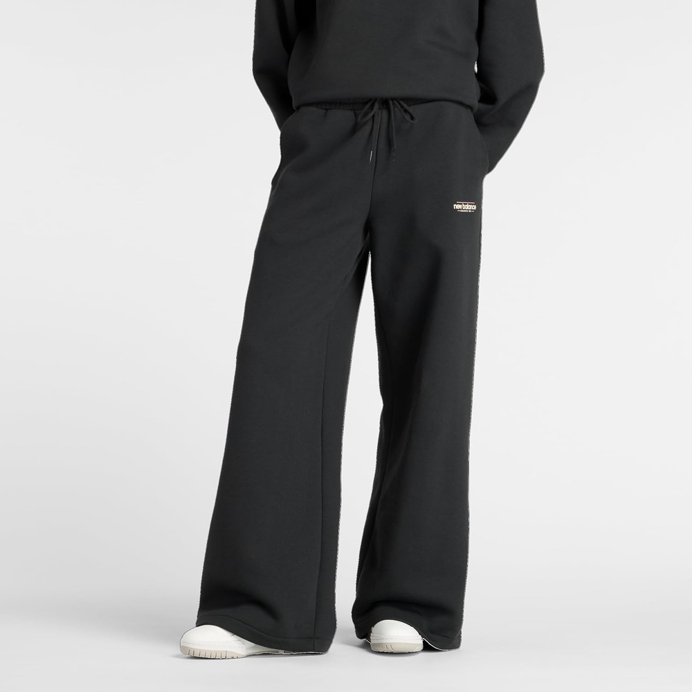 image:imageNew Balance Womens Reimagined Fleece Wide Leg PantBlack
