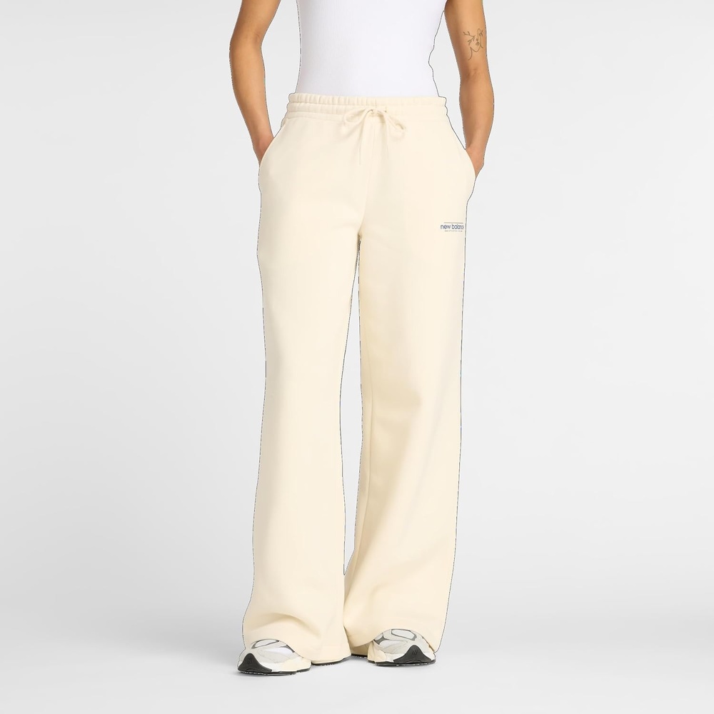 image:imageNew Balance Womens Reimagined Fleece Wide Leg PantLinen