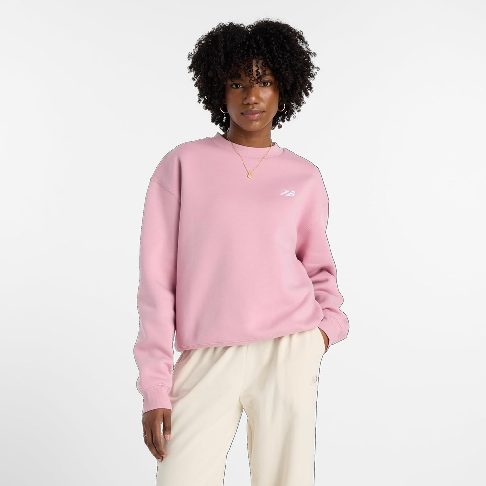 image:imageNew Balance Womens Sport Essentials Fleece CrewPink Taffy