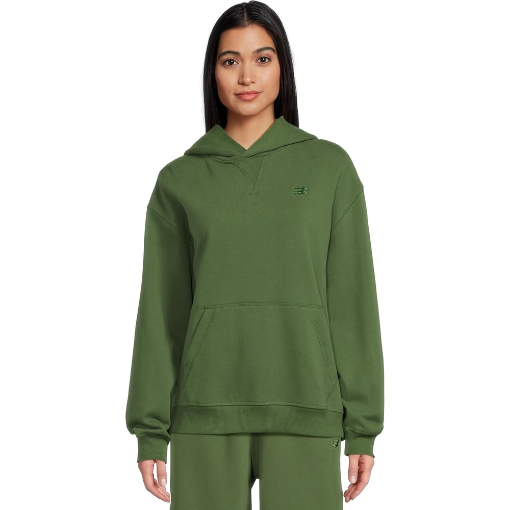 image:imageNew Balance womens Athletics French Terry HoodieDark Alpine Green
