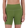 New Balance Women’s Nb Sleek Pocket High Rise Short 6″(Dark Olivine)