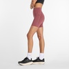 New Balance Women’s Nb Sleek Pocket High Rise Short 6″(Washed Burgundy)