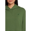 New Balance womens Athletics French Terry Hoodie(Dark Alpine Green)