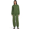 New Balance womens Athletics French Terry Hoodie(Dark Alpine Green)
