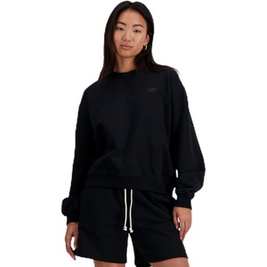 New Balance Women’s Athletics French Terry Crew(Black)