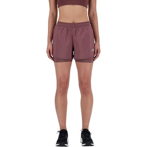 New Balance Women’s Sport Essentials 2-in-1 Short 3″(Licorice)