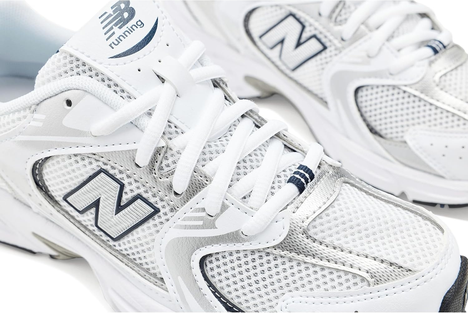 image:imageNew Balance Boys SneakersWhiteNatural IndigoSilver Metallic