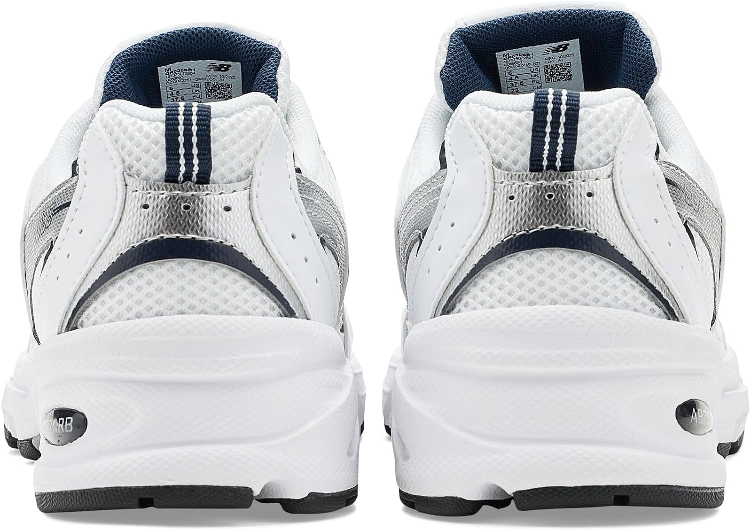 image:imageNew Balance Boys SneakersWhiteNatural IndigoSilver Metallic