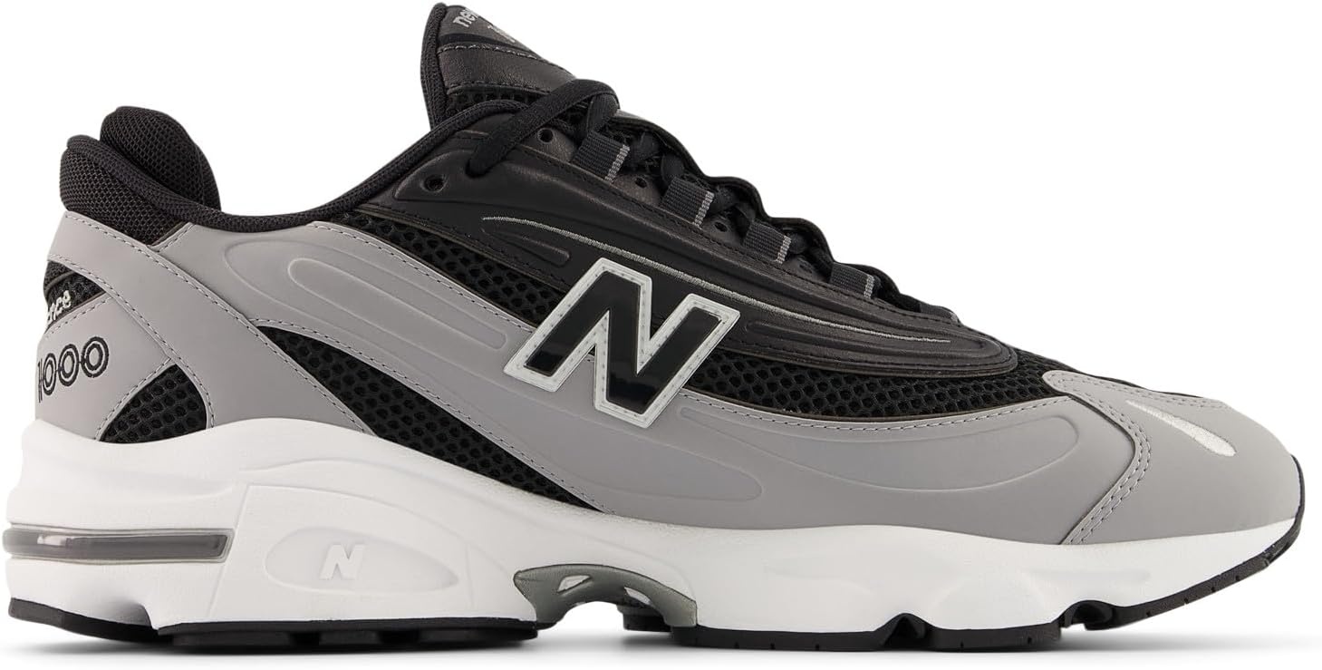 image:imageNew Balance Mens 1000 SneakersSlate GreyBlackWhite