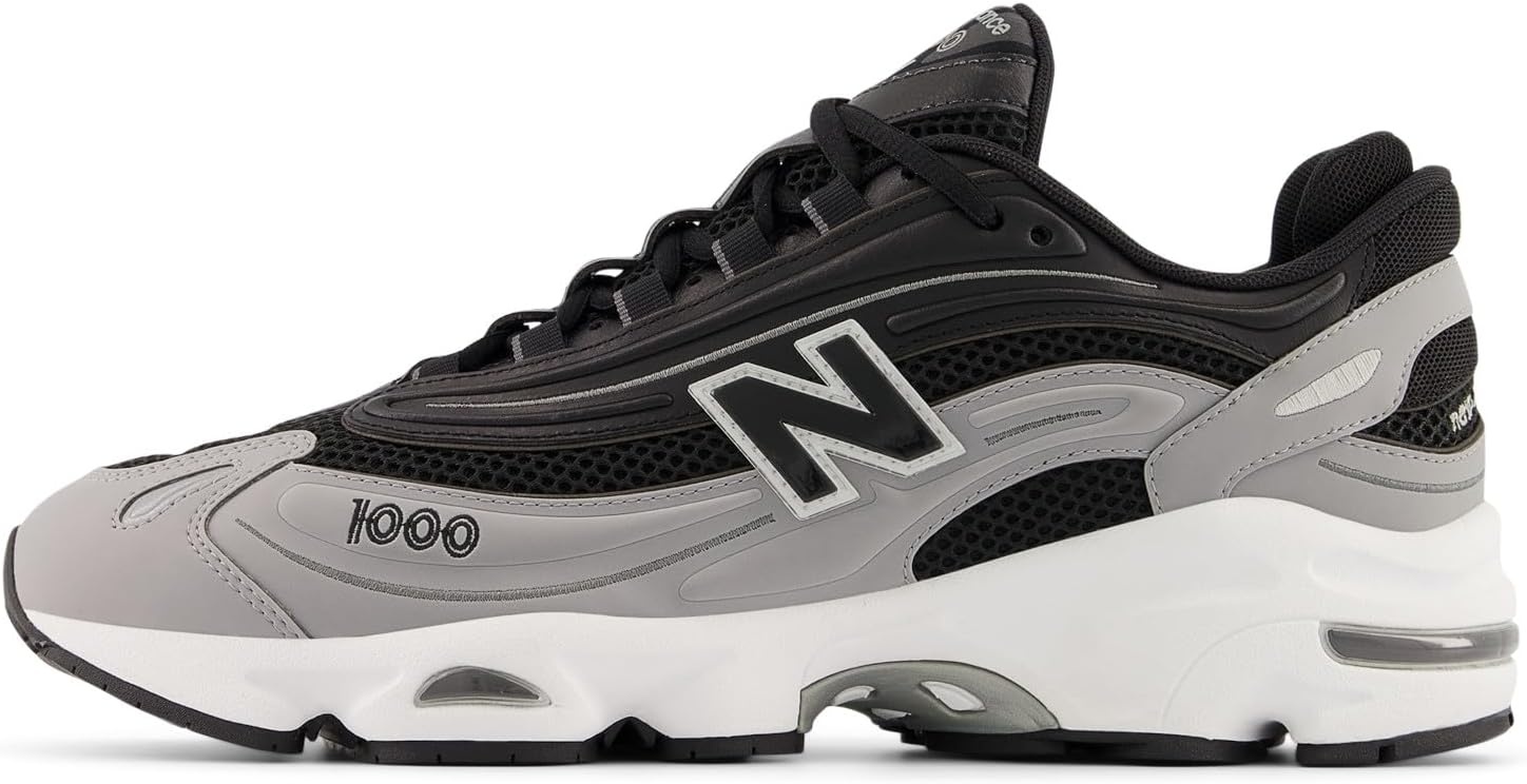 image:imageNew Balance Mens 1000 SneakersSlate GreyBlackWhite