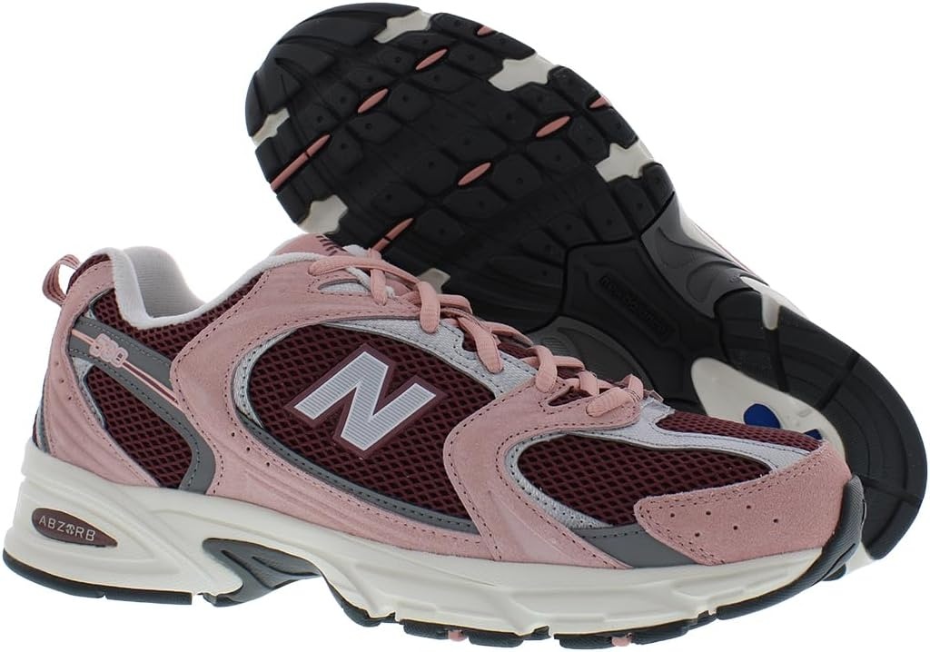 image:imageNew Balance Mens 530 Walking ShoesMoonWashed BurgundyHarbor Grey